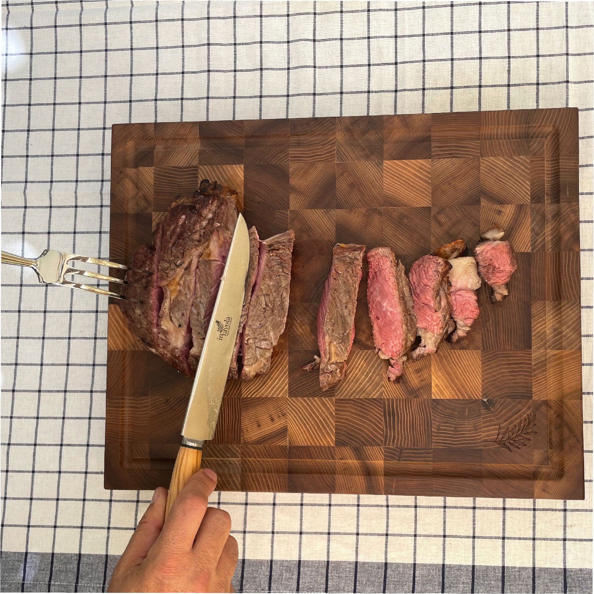 Set coltello e forchettone arrosto